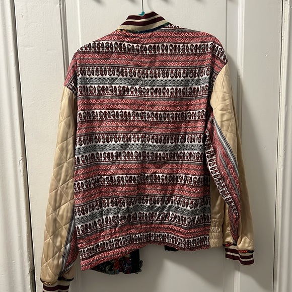 Free People Jacket - Pandora Bomber - Quilted Reversible Satin - Picture 2 of 6